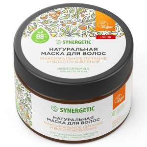 

Маска для волос Synergetic Максимальное питание и восстановление, 300 мл, натуральная