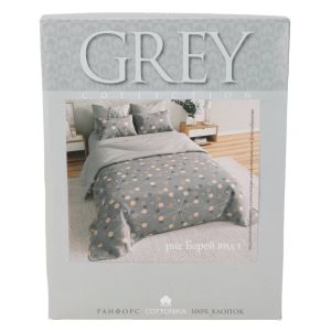 Комплект постельного белья Grey Collection, 2-сп, нав. 50х70см, ранфорс