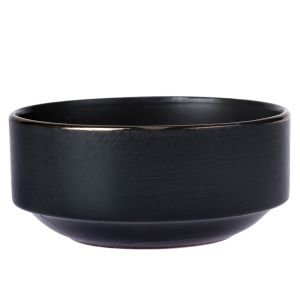 

Салатник Elite Black, 15 см, керамика, Однотонный