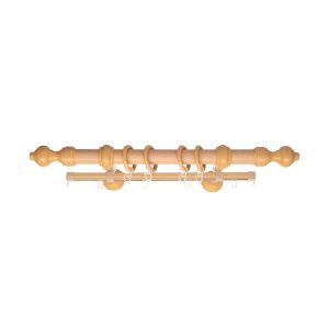 

Карниз двухрядный Vito, 160 см, металлопластик, бук, Бежевый