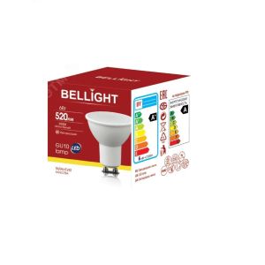 

Лампа светодиодная BELLIGHT, GU10, 6Вт, 3000К