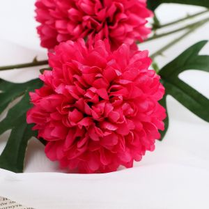 

растение искусственное POETRY IN FLOWERS Георгин шаровидный, 3шт, 7х60см, тёмно-розовый 4450078