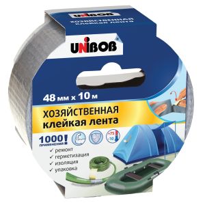 

Клейкая хозяйственная лента UNIBOB, 48 мм х 10 м