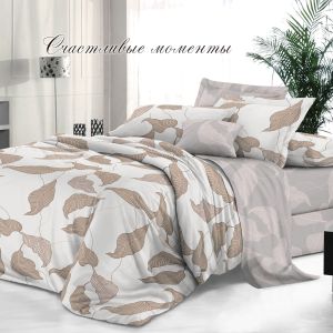 Комплект постельного белья Эльф De Luxe Счастливые моменты, Дуэт, нав. 70х70 см, сатин