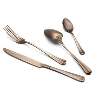 

набор столовых приборов APOLLO genio "Baguette Copper" 24 предмета, Прочее