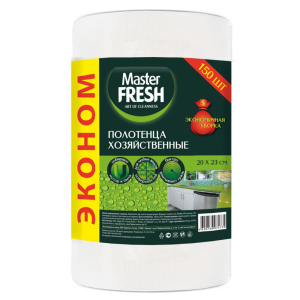 

Салфетки Master Fresh хозяйственные, в рулоне спанлейс, 150 шт