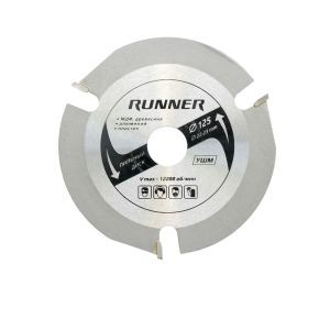 

Диск пильный RUNNER для УШМ по дереву, три зуба 3,4 мм, 125 мм