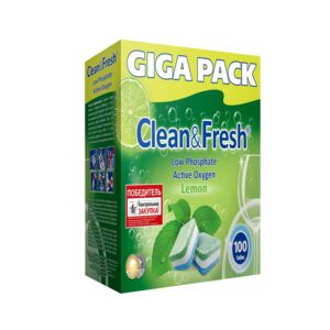 Таблетки для ПММ Clean&Fresh All in 1, 100 шт
