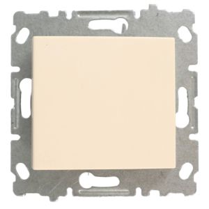 

Выключатель одноклавишный без рамки Vesta Electric Cream, Бежевый кремовый