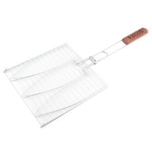 

Решетка для барбекю рыбная ECOS RD-117D, 3 секции, 28х28х1,5 см
