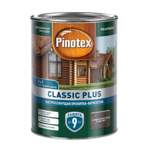 

Средство деревозащитное PINOTEX Classic Plus, 0,9л, скандинавский серый, Другой