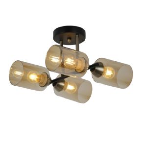 

Люстра Freya Glow, E27, 60 Вт, черный