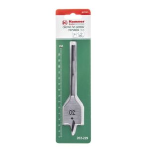 

Сверло перовое по дереву Hammer Flex 202-229 DR WD SP, 30 мм, 152 мм