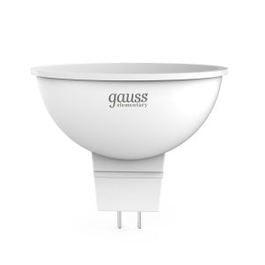 

Лампа светодиодная Gauss Elementary, 7 Вт, GU5.3, 6500К, MR16