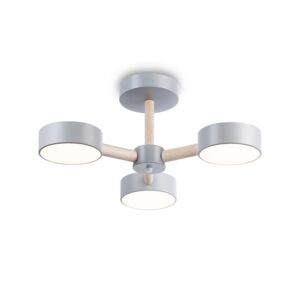 

Светильник светодиодный Comfort FL4822/3 GR, 40 Вт, 3000K-6400K, пульт, 58х16 см, серый