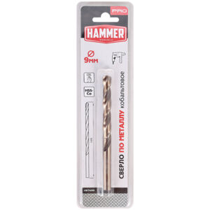 

Сверло Hammer Flex 202-517 DR CO, 9 мм, 125 мм, кобальт, DIN338, HRC65-70