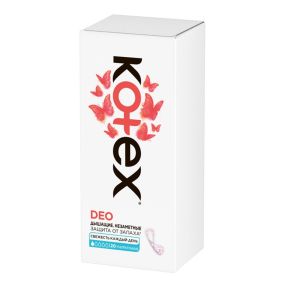 

Прокладки ежедневные Kotex Део, 20 шт, ультратонкие