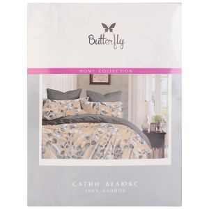 

Комплект постельного белья Butterfly Люкс, 1.5-сп, сатин, хлопок 115г/м2, рис. 2326
