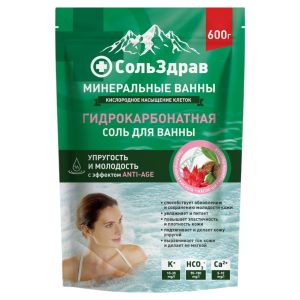

Соль для ванн Naturalist Гидрокарбонатная Упругость и молодость, 600 г