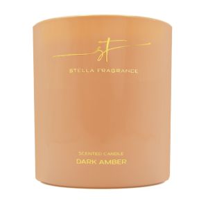 

Свеча интерьерная Stella Fragrance Dark Amber, ароматическая, 160 гр, парафин, Красный