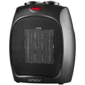 Тепловентилятор Engy KRP-3 Black, 1500 Вт, керамический нагревательный элемент, 2 режима, чёрный