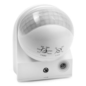 Электронный настенный сенсор включения освещения Camelion LX-454/Wh, 180, IP44, 12 м, белый