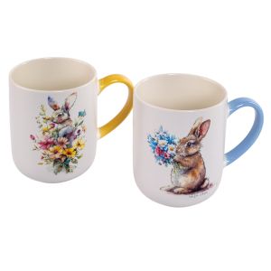 

Кружка SIJ Bunny, 400 мл, фарфор, в ассортименте., Белый