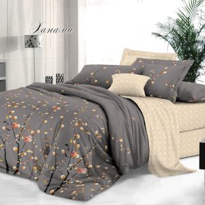 

Комплект постельного белья Эльф De Luxe Ханами, 1.5-сп, сатин, хлопок 115гр/м2